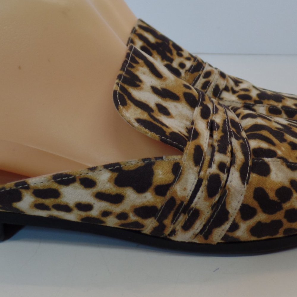 Cato Casual Multi Color Animal Print Slip On Mules Sz 9 Man Made Materials - Picture 6 of 10